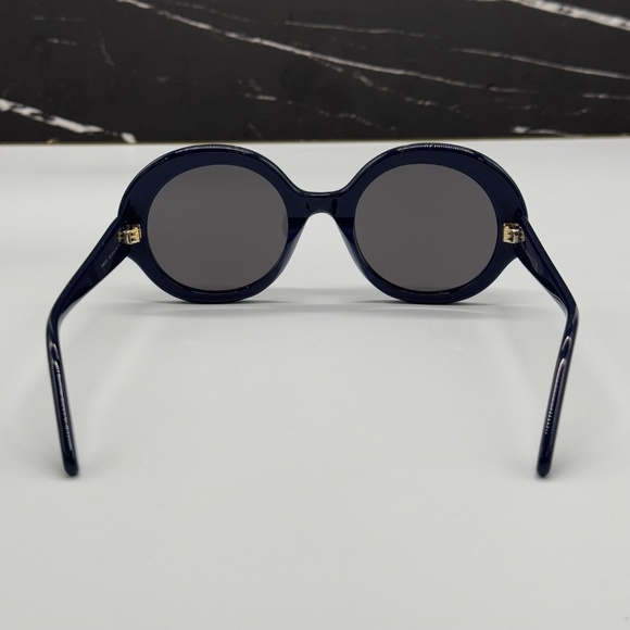 NEW LOEWE ROUND SUNGLASSES LW40135I 90A BLUE GREY LOEWE WOMEN EYEWEAR - Picture 6 of 10